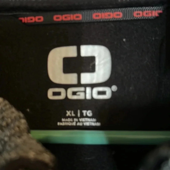 NWT OGIO MEN’S GRIT FLEECE GRAY/BLK ZIPPERED VEST W/POCKETS XL - Picture 5 of 5